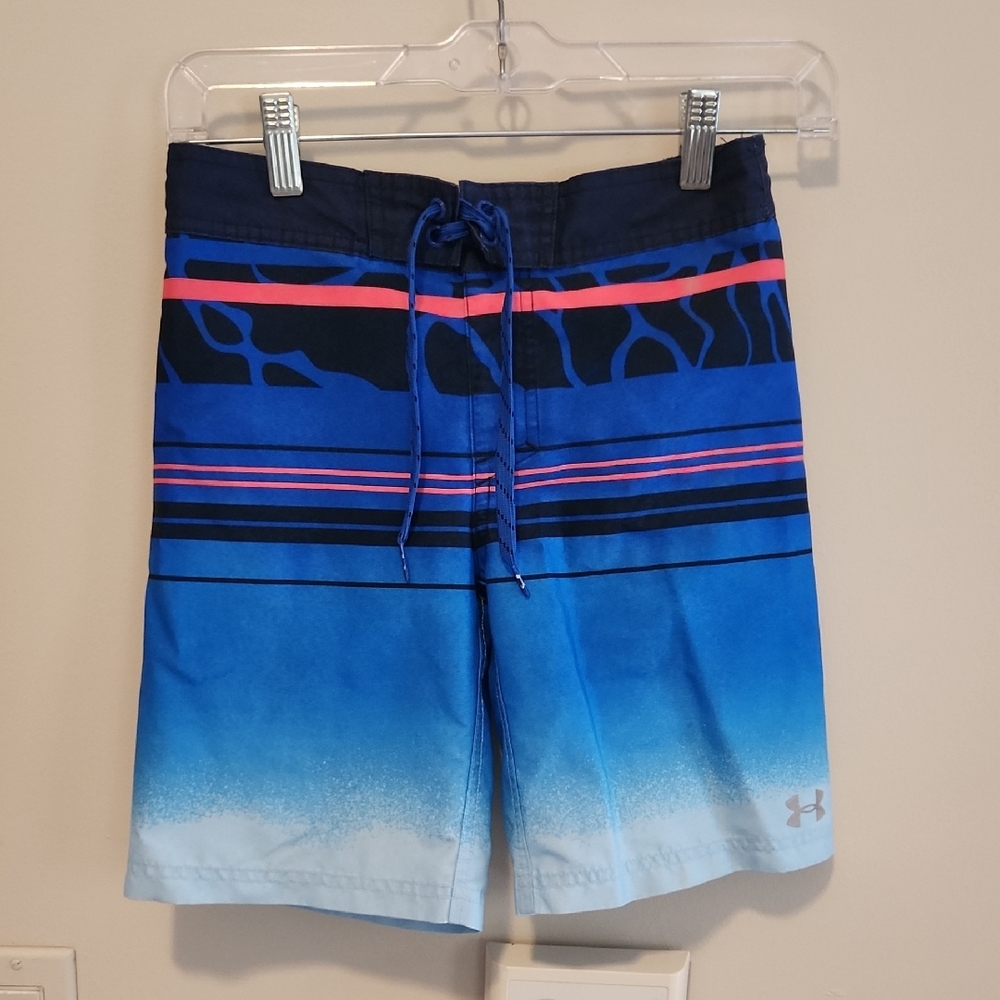 Under Armour Blue Gradient Board Swim Shorts